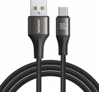 JoyRoom SA25-AC6 USB-A apa - USB-C apa 2.0 Adat és töltőkábel - Fekete (1.2m)