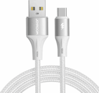 JoyRoom SA25-AC3 USB-A apa - USB-C apa 2.0 Adat és töltőkábel - Fehér (1.2m)