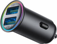 JoyRoom JR-CCN03 2x USB-A Autós töltő - Fekete (24W)