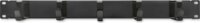Qoltec 54515 19" kábelrendező panel 1U - Fekete