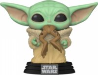 Funko Pop Star Wars Mandalorian - Baby Yoda békával figura