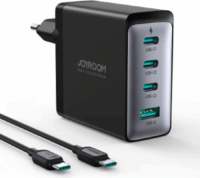 Joyroom JR-TCG04EU 3x USB-C/USB-A hálózati töltő 100W + USB-C - USB-C kábel - Fekete
