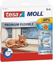 Tesa tesamoll® Premium Flexible Ajtó- és ablaktömítő szalag 9mm x 7mm - Fehér (6 m)