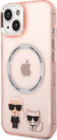 Karl Lagerfeld and Choupette MagSafe Apple iPhone 14 Plus Tok - Rózsaszín