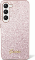 Guess Glitter Script 4G Samsung Galaxy S24 Ultra Tok - Rózsaszín