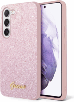 Guess Glitter Script 4G Samsung Galaxy S24 Plus Tok - Rózsaszín