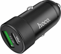 Hoco Z32B USB-A / USB-C Autós töltő - Fekete (20W)