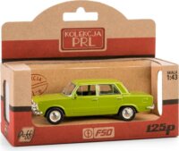 Daffi Prl Fiat 125P zöld autó fém és műanyag modell (1:43)
