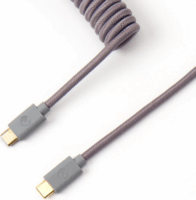 Keychron Coiled Aviator USB-C Adatkábel - Szürke (0.9m)
