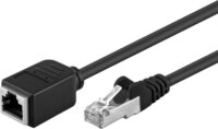 Goobay F/UTP CAT 5e hosszabbító kábel 10m - Fekete