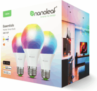 Nanoleaf Essentials Smart LED izzó 9W 806lm 2700-6500K E27 - RGBCW (3 db / csomag)