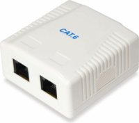 Equip 235214 2x RJ45 CAT6 felületre szerelhető csatlakozódoboz