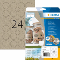 Herma 40mm Kör alakú Címke tintasugaras és lézer nyomtatóhoz (480 címke / csomag)