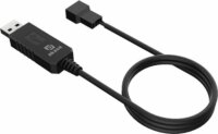Akasa CBFA10 USB-A - 4 pin Táp Adapter 0.6m - Fekete