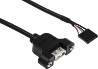 StarTech USB alaplapi apa - USB anya 2.0 Adatkábel 0.3m - Fekete