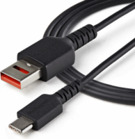 StarTech Secure USB-A apa - USB-C apa 2.0 Töltőkábel - Fekete (1m)