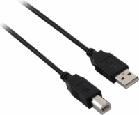 V7 V7E2USB2AB USB-A - USB-B 2.0 Adat és töltő kábel - Fekete (5m)