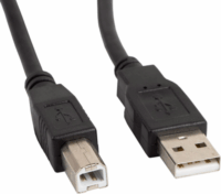 Lanberg CA-USBA-15CU-0010-BK USB-A apa - USB-B apa 2.0 Adat és töltő kábel - Fekete (1m)