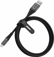 OtterBox Premium USB-A apa - Lightning apa 2.0 Adat és töltő kábel - Fekete (1m)
