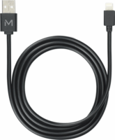 Mobilis 001279 USB-A apa - Lightning apa 2.0 Adat és töltő kábel - Fekete (1m)