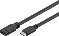 PremiumCord KU31MF2 USB-C apa - USB-C anya 3.2 Gen 1 Hosszabbító kábel - Fekete (2m)