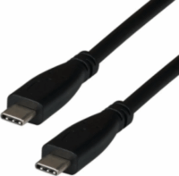 M-CAB 7001335 USB-C apa - USB-C apa 4.0 Adat és töltő kábel - Fekete (2m)