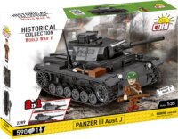 Cobi Blocks Historical Collection WWII Panzer III Ausf. J Tank 590 darabos építő készlet