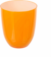 TOO KT-149-O 500ml Dupla Falú Műnyag Pohár - Narancssárga