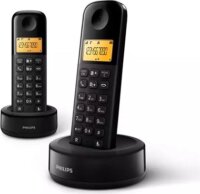 Philips D1602B/53 DECT Telefon - Fekete