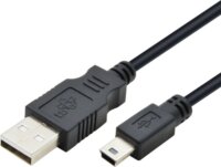 TB AKTBXKU3PBAW10B USB-A apa - MicroUSB-B apa 2.0 Adat és töltő kábel - Fekete (1m)