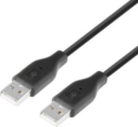 TB AKTBXKU1PAAW18B USB-A apa - USB-A apa 2.0 Összekötő kábel - Fekete (1.8m)