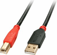 Lindy 42762 USB Type-A apa - USB Type-B apa 2.0 Nyomtató kábel - Fekete (15m)