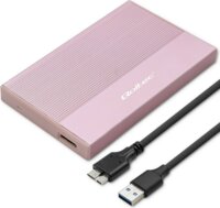 Quoltec 52279 2,5" USB 3.0 Külső HDD/SSD ház - Rózsaszín
