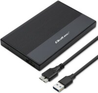Quoltec 52277 2,5" USB 3.0 Külső HDD/SSD ház - Fekete