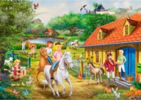 Schmidt Spiele Thomas Kinkade Studios Bibi & Tina - Spaß auf dem Martinshof - 1000 darabos puzzle