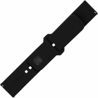 Fixed Sporty Strap Univerzális Szilikon szíj 22 mm - Fekete