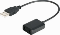 Boya BY-EA2L USB Type-A apa - 2x 3.5mm Jack anya Adapter