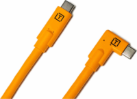 Tether Tools USB Type-C apa - USB Type-C apa Adatkábel (90˚ csatlakozó) - Narancssárga (9.4m)