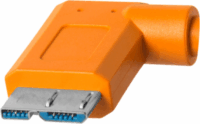 Tether Tools USB Type-C apa - Micro USB Type-B apa Adatkábel (90˚ csatlakozó) - Narancssárga (9.4m)