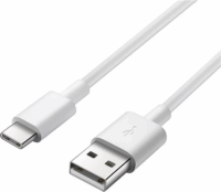 Premiumcord KU31CF1W USB-C apa - USB-A apa Adat és töltő kábel - Fehér (1m)