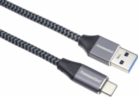 Premiumcord KU31CS1 USB-C apa - USB-A apa Adat és töltő kábel - Szürke (1m)