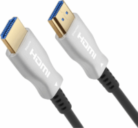 Premiumcord KPHDM2X10 Aktív optikai HDMI 2.0b - HDMI 2.0b Kábel - Fekete 10m