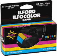 Ilford Ilfocolor Rapid Retro Edition Egyszer használatos fényképezőgép - Fekete