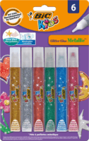 BIC Kids Metallic Glitter Csillámos ragasztó (6 db / csomag)