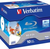 Verbatim BD-R írható két rétegű Blu-Ray lemez 50GB (10db/csomag)