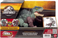 Mattel Jurassic World: Deluxe átalakuló dinó figura - Gigantosaurus és Nasutoceratops