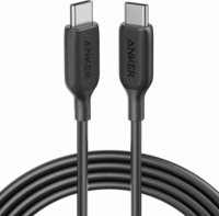 Anker PowerLine III USB-C apa - USB-C apa 2.0 Adat és töltő kábel - Fekete (1.8m)