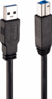 Lindy 43098 USB-A apa - USB-B apa kábel - Fekete (10m)