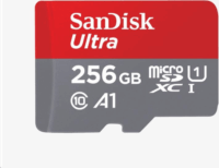 Sandisk 256GB Ultra microSDXC UHS-I U1 CL10 Memóriakártya + Adapter