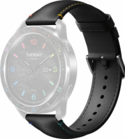 Xiaomi Watch S3 Gyári Bőr szíj - Fekete
